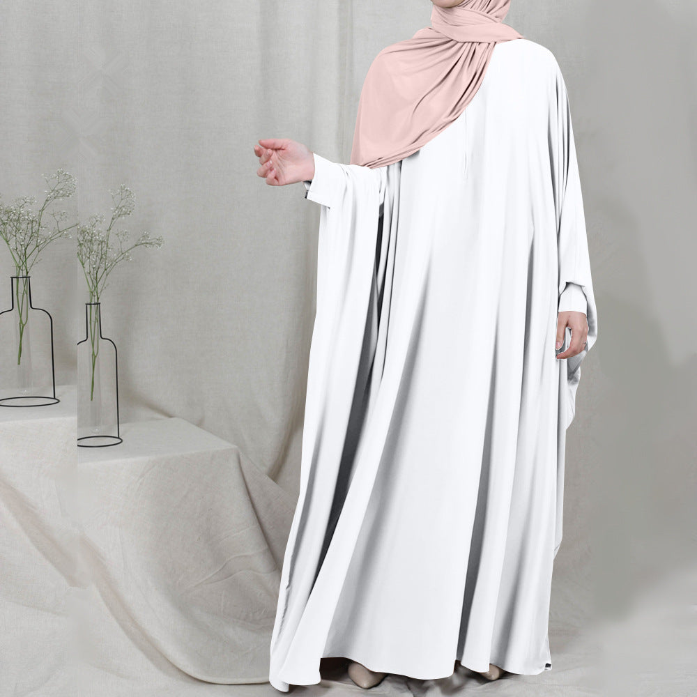 Eid Hooded Muslim Women Hijab Dress Prayer Garment Jilbab Abaya Long Khimar Full Cover Ramadan Gown Abayas Islamic Clothes Niqab - Needify